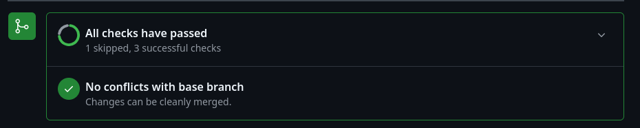 Passing CI tests